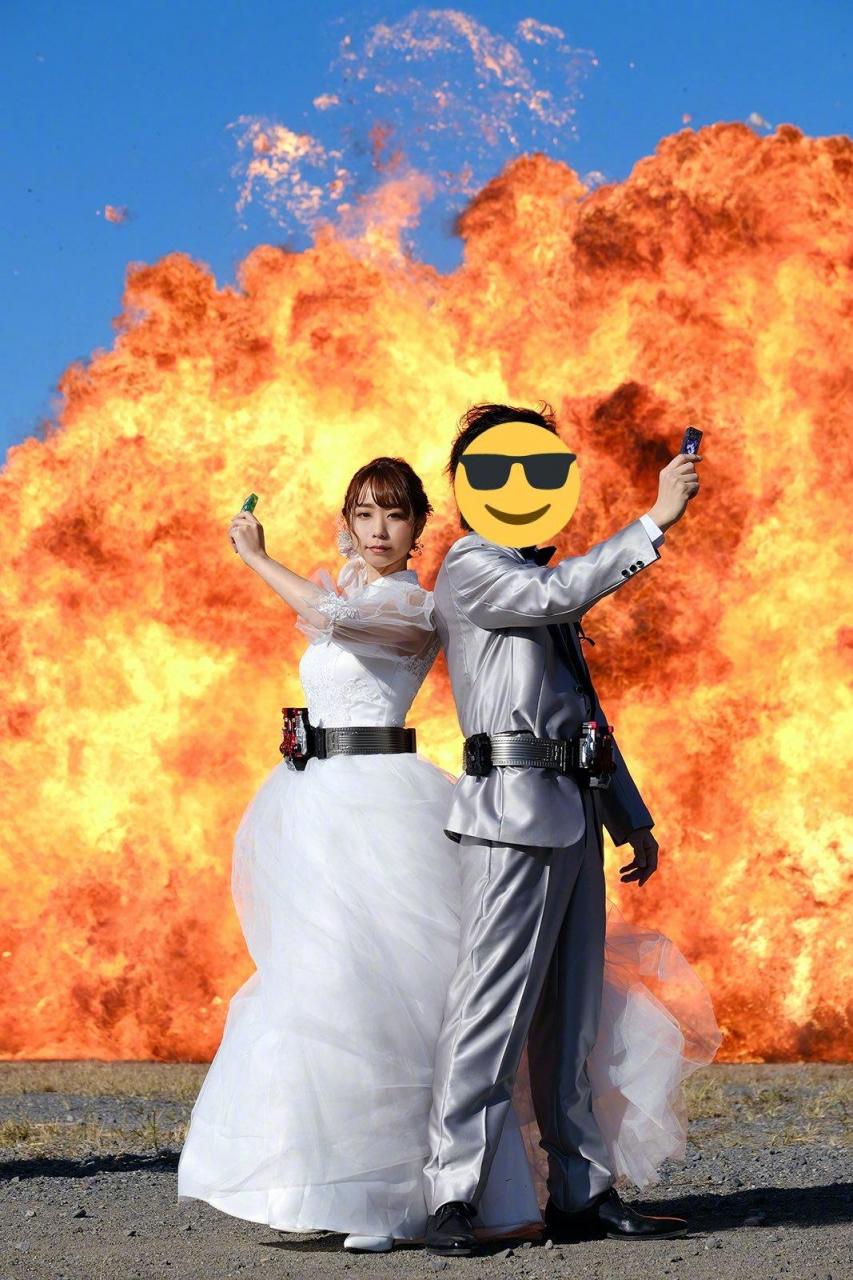 日本一家摄影公司推出 “爆炸婚纱照” 业务  第2张