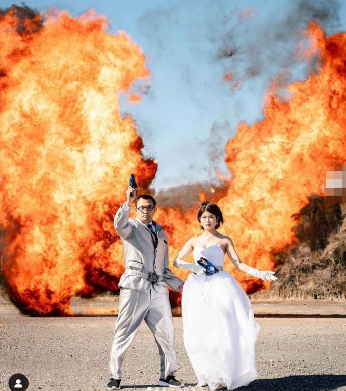 日本一家摄影公司推出 “爆炸婚纱照” 业务  第3张