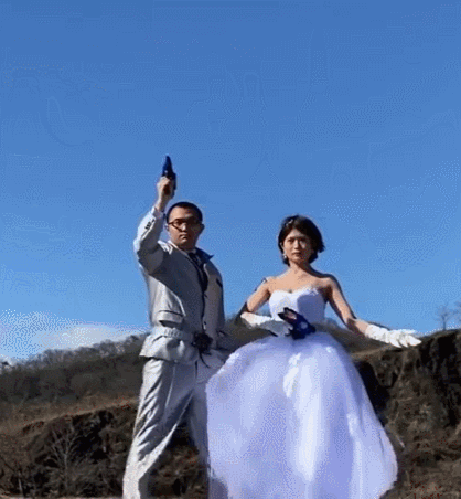 日本一家摄影公司推出 “爆炸婚纱照” 业务  第6张